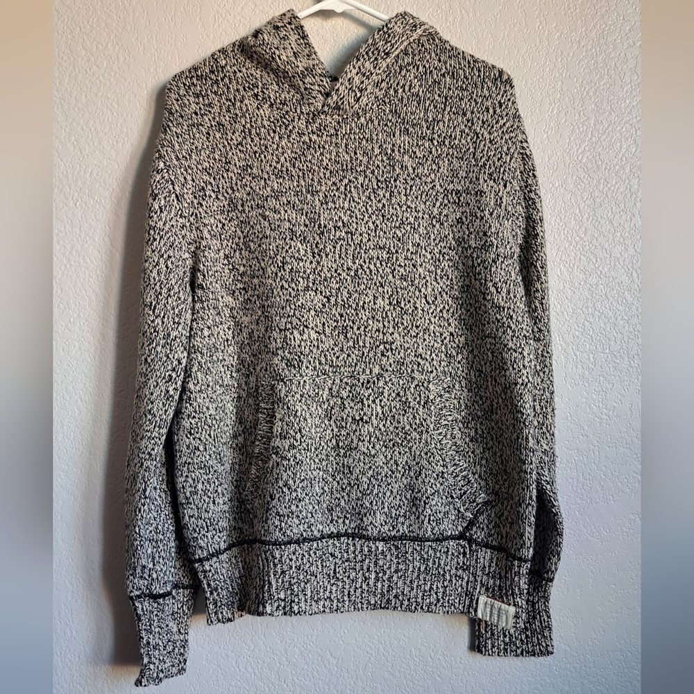 Vintage Denim & Supply Ralph Lauren Wool Blend Chunky Knit Hoodie Size Large
